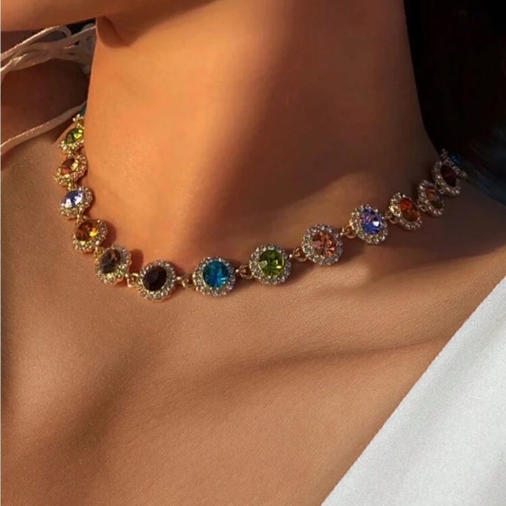 Vintage Diamond necklace  M477